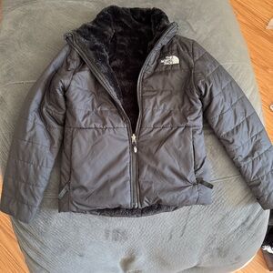 The North Face Charcoal Quilted Jacket
